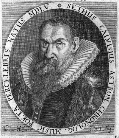 Sethus Calvisius (1556–1615). Etching by Melchior Haffner